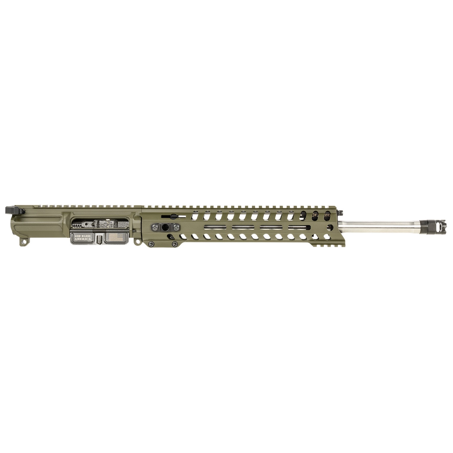Patriot Ordnance Factory Rogue Complete Upper 308 Win 16.50” Stainless Barrel, OD Green Anodized, Micro-B Muzzle Brake, 11” M-LOK Handguard