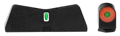 XS Sight DXT II Big Dot Glock 20/21/29/30/30S/37/41 Gen1-5 Green Tritium Orange Outline Front Green Tritium White Outline Rear Black