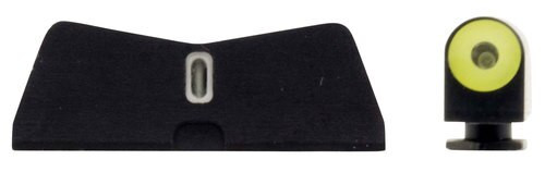 XS Sight DXT II Big Dot Glock 42/43/43X/48 Gen1-5 Green Tritium Yellow Outline Front Green Tritium White Outline Rear Black