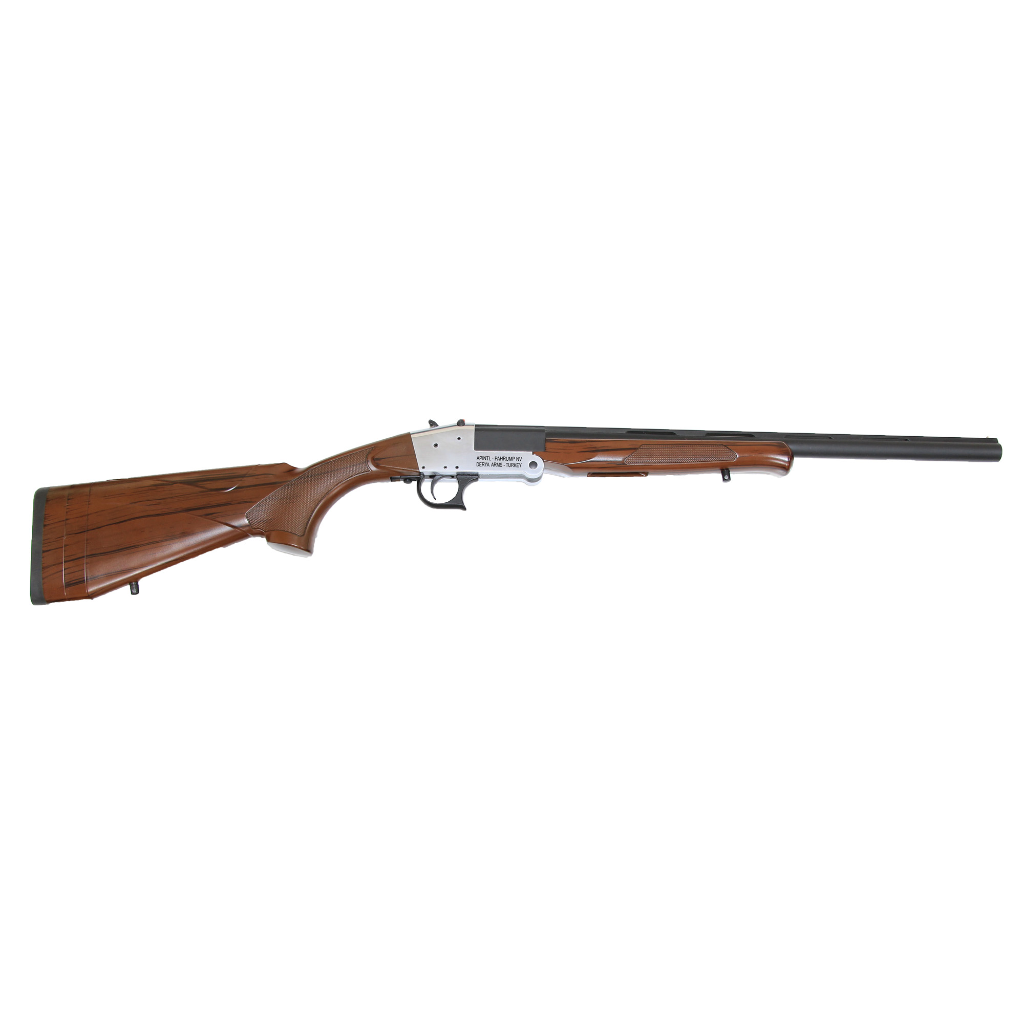 Rock Island TK105 Traditional Single Shot 20 Gauge with 20” Black Parkerized Barrel, 3” Chamber, 1rd Capacity, Silver Anodized Metal Finish & Woodgrain Finish Synthetic Stock Right Hand (Full Size)