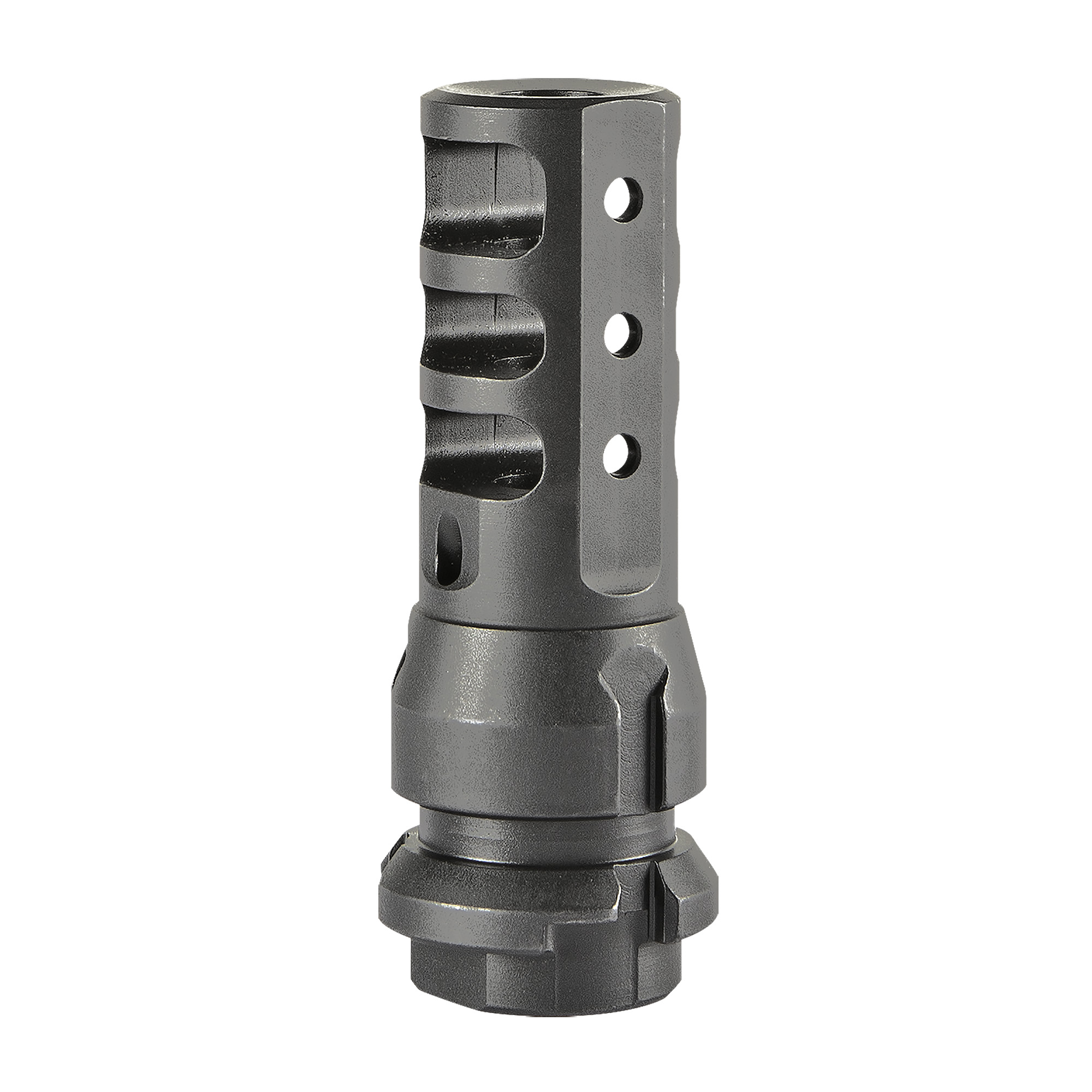 Dead Air DA104 KeyMo Muzzle Brake Black Nitride 4140 HT Alloy Steel M18X1 Threads 338 Cal