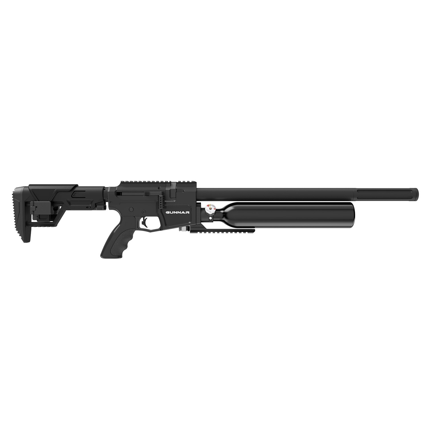 Crosman BPG25S Gunnar Air Rifle PCP 25 Black Black Receiver Black Adjustable Stock