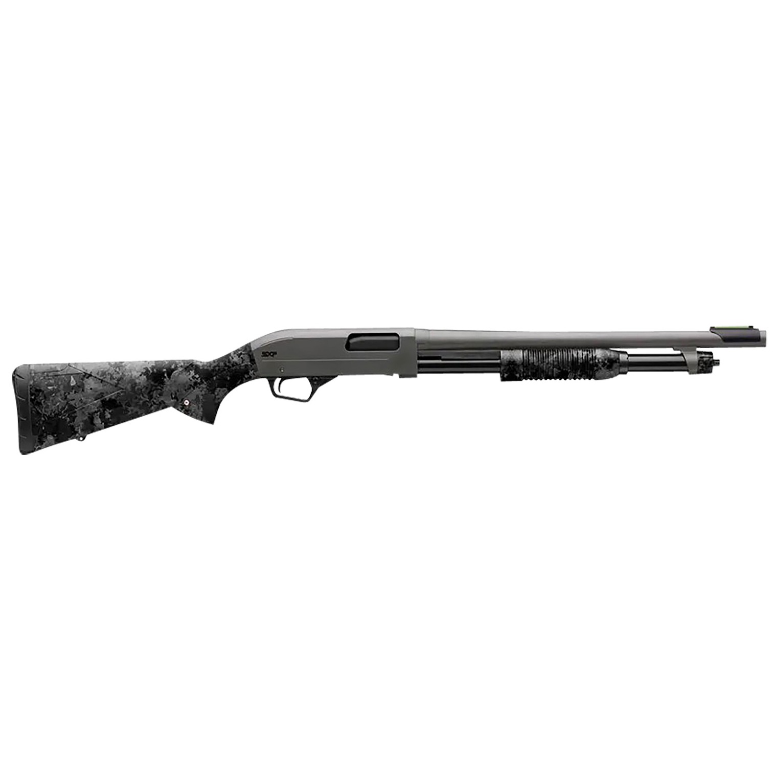 Winchester Repeating Arms 512450395 SXP Hybrid Defender 12 Gauge 3” Chamber 5+1 (2.75”) 18”, Gray Barrel/Rec, TrueTimber Midnight Synthetic Furniture, Fiber Optic Front