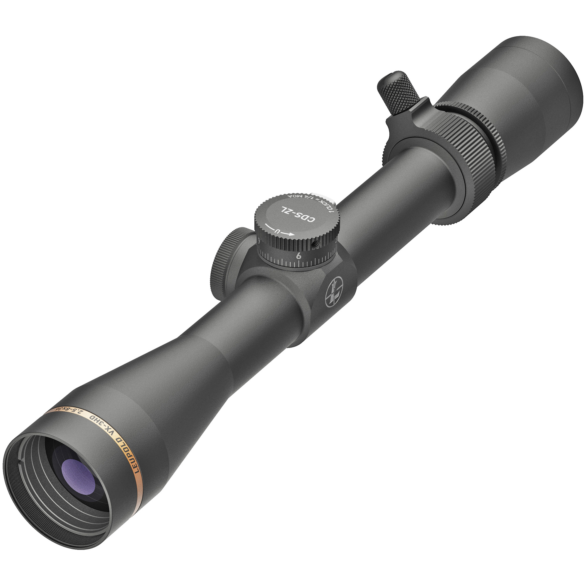 Leupold 180616 VX-3HD Matte Black 2.5-8x36mm CDS-ZL Duplex Reticle 1” Tube