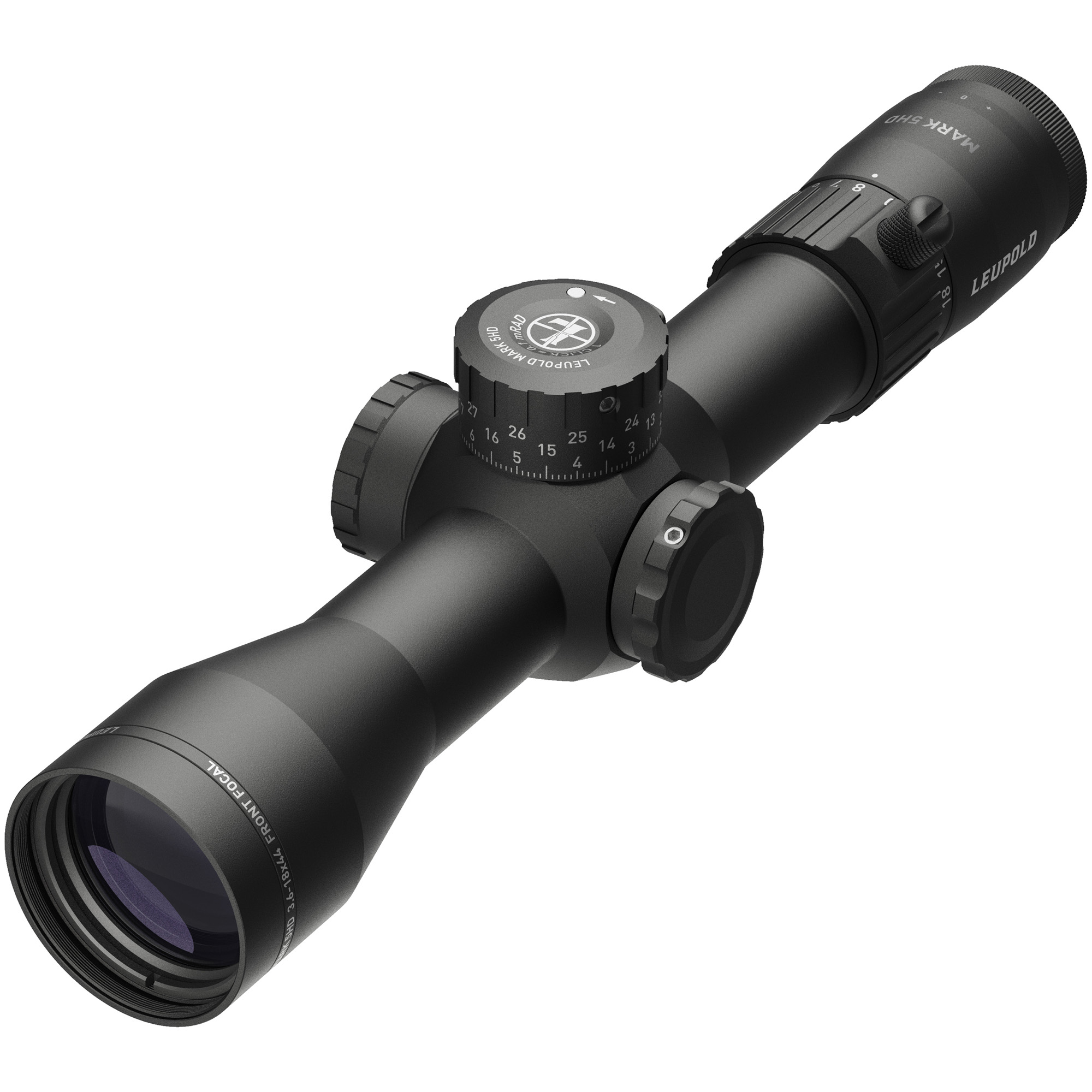 Leupold 180725 Mark 5HD Matte Black 3.6-18x44mm M5C3 Illuminated FFP PR1-MIL Reticle 35mm Tube
