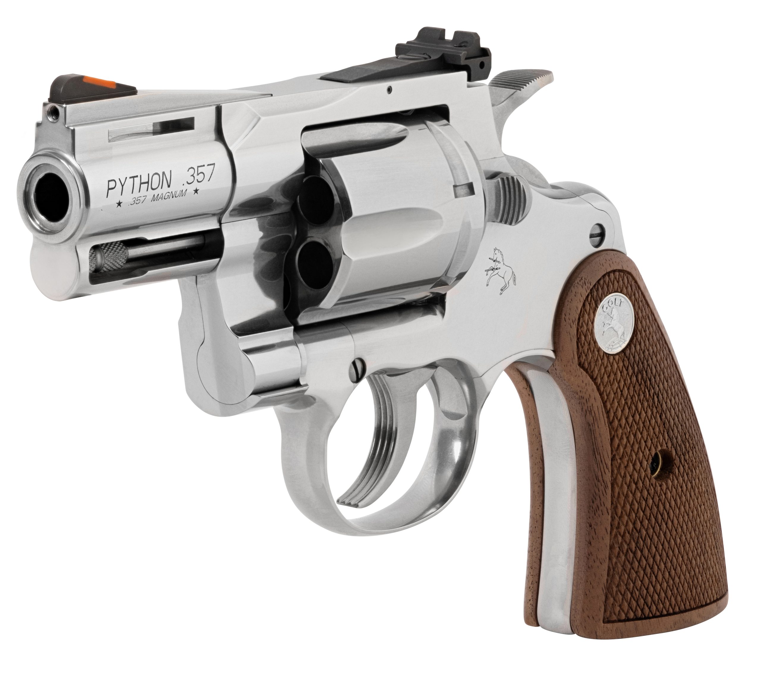 Colt Python Target 357 Mag/38 Spl 6rd Stainless Walnut Medallion ZPYTHONSP2WCTS 151550026737