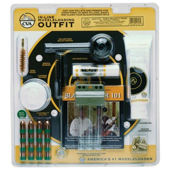 CVA PELLET SHOOTERS OUTFIT .50 CAL ACCESSORY OUTFIT