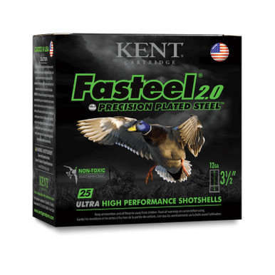 Kent Cartridge K123FS32BB Fasteel 2.0 12 Gauge 3" 1 1/8 oz BB Shot 25 Per Box/ 10 Case