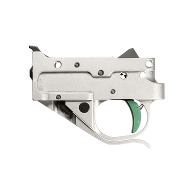 Timney Triggers Replacement Trigger for the Ruger 10/22 - Silver Housing with Green Trigger