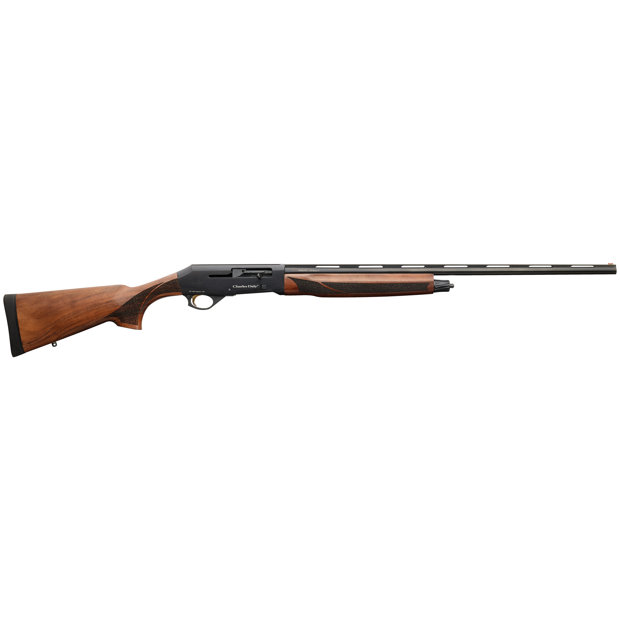 Chiappa Firearms 930369 601 Field Full Size 410 Gauge Semi-Auto 3” 4+1 26” Blued Chrome Lined Vent Rib Barrel, Black Anodized Aluminum Receiver, Fixed Walnut Wood Stock