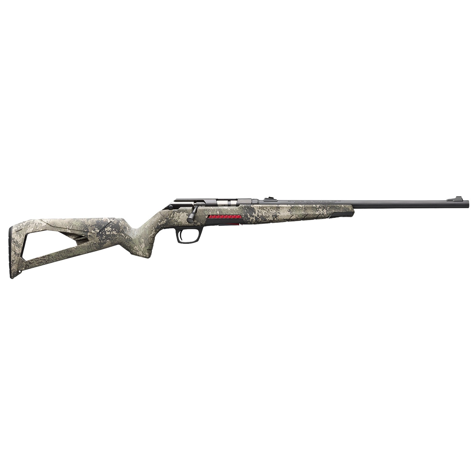 Winchester Repeating Arms 525206186 Xpert Full Size 17 WSM 8+1 18” Matte Black Button Rifled Barrel, Matte Black Steel Drilled & Tapped Receiver, TrueTimber Strata Fixed Synthetic Stock