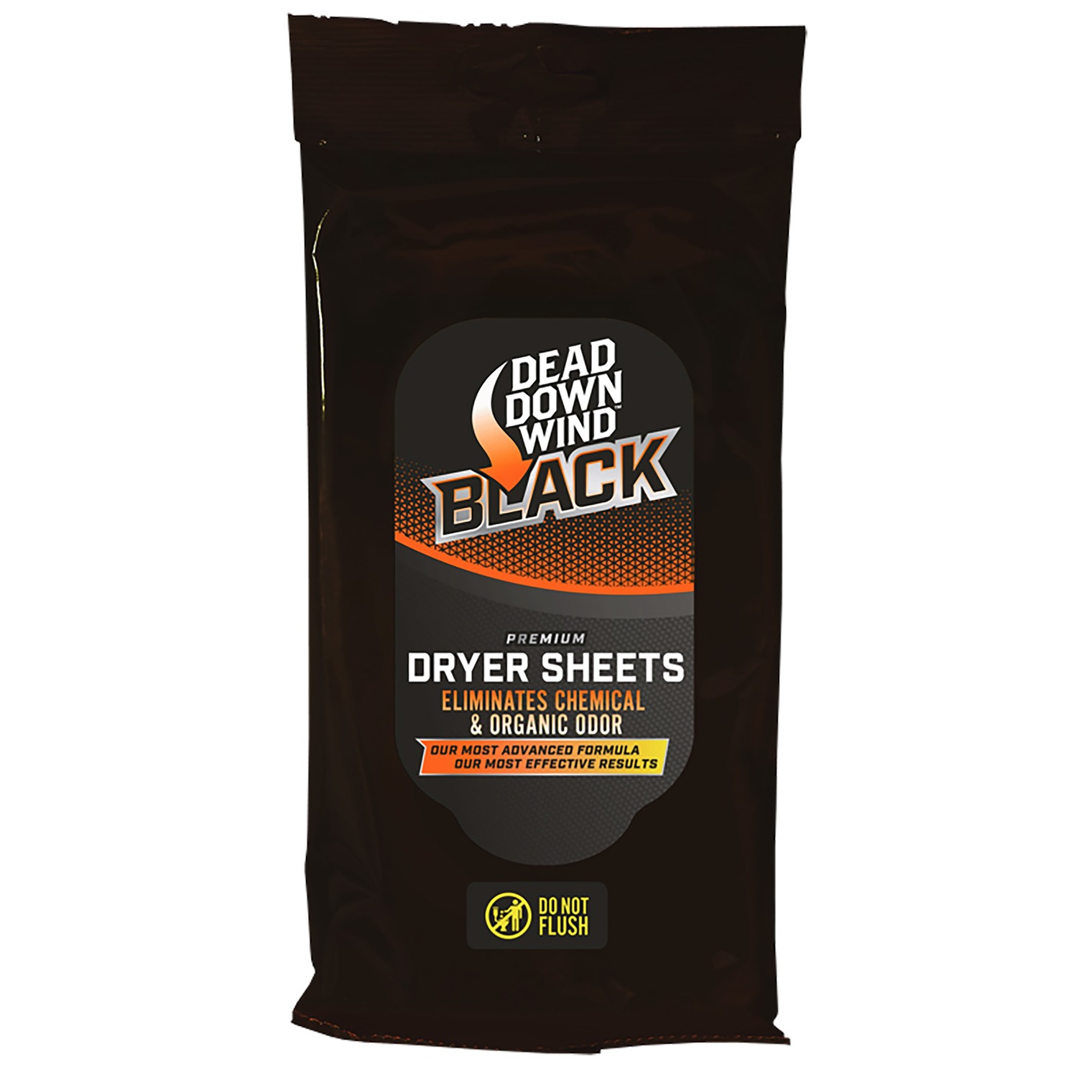 Dead Down Wind 117019 Black Premium Dryer Sheets Odor Eliminator Unscented Scent Dryer Sheet 40 Count