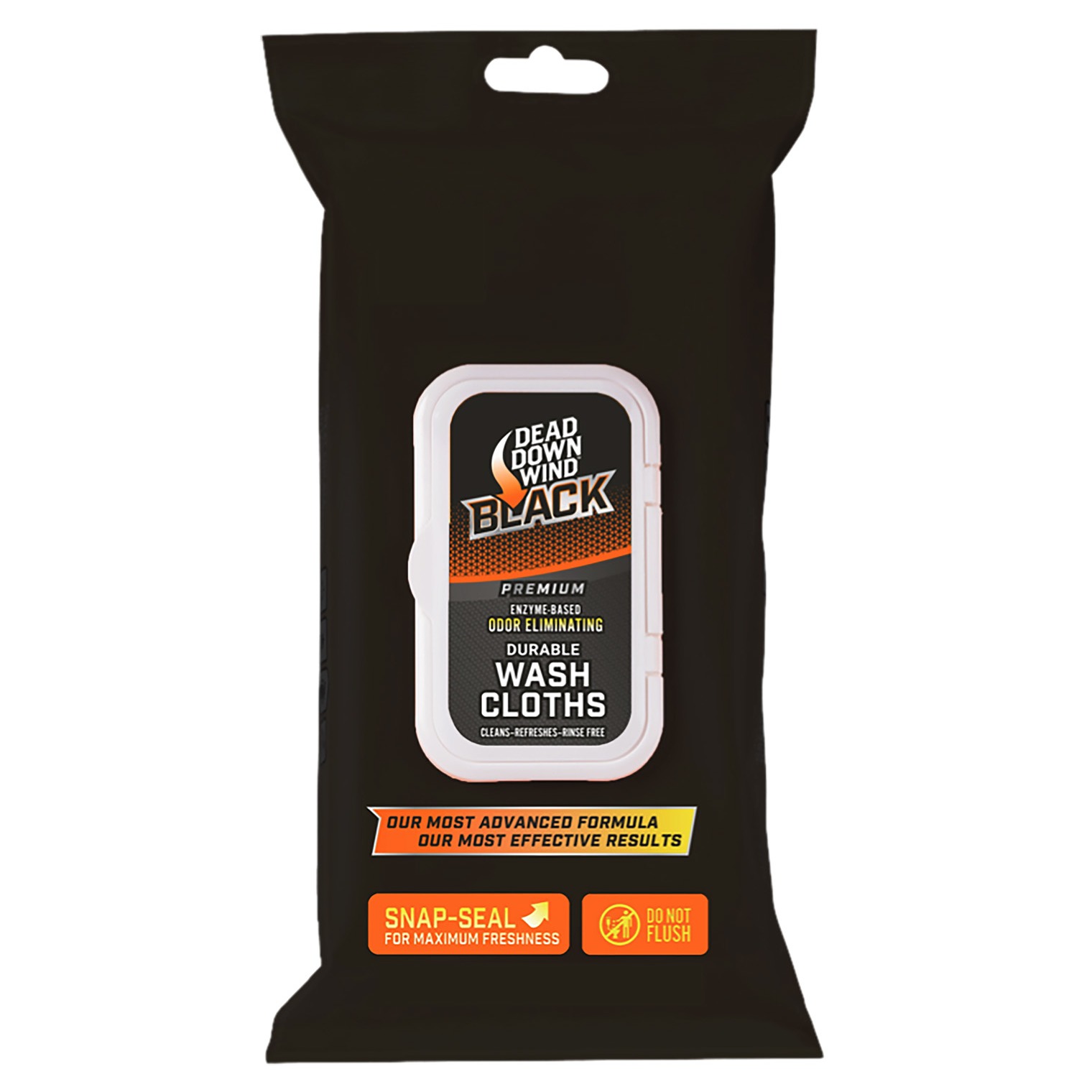 Dead Down Wind 13725 Black Premium Wash Cloth Odor Eliminator Unscented Scent 40 Count