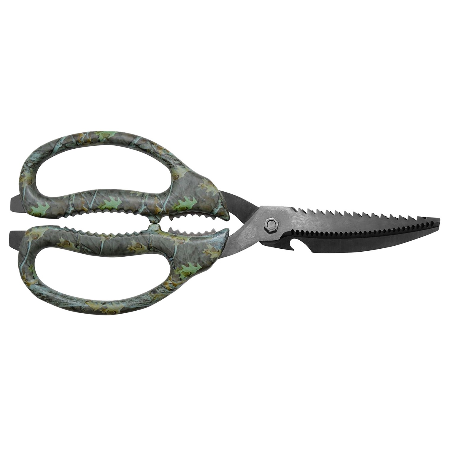Camillus 19403 Multi-Function Game Shears Camo Shears 4” Serrated Titanium Bonded Blade, 9” Long