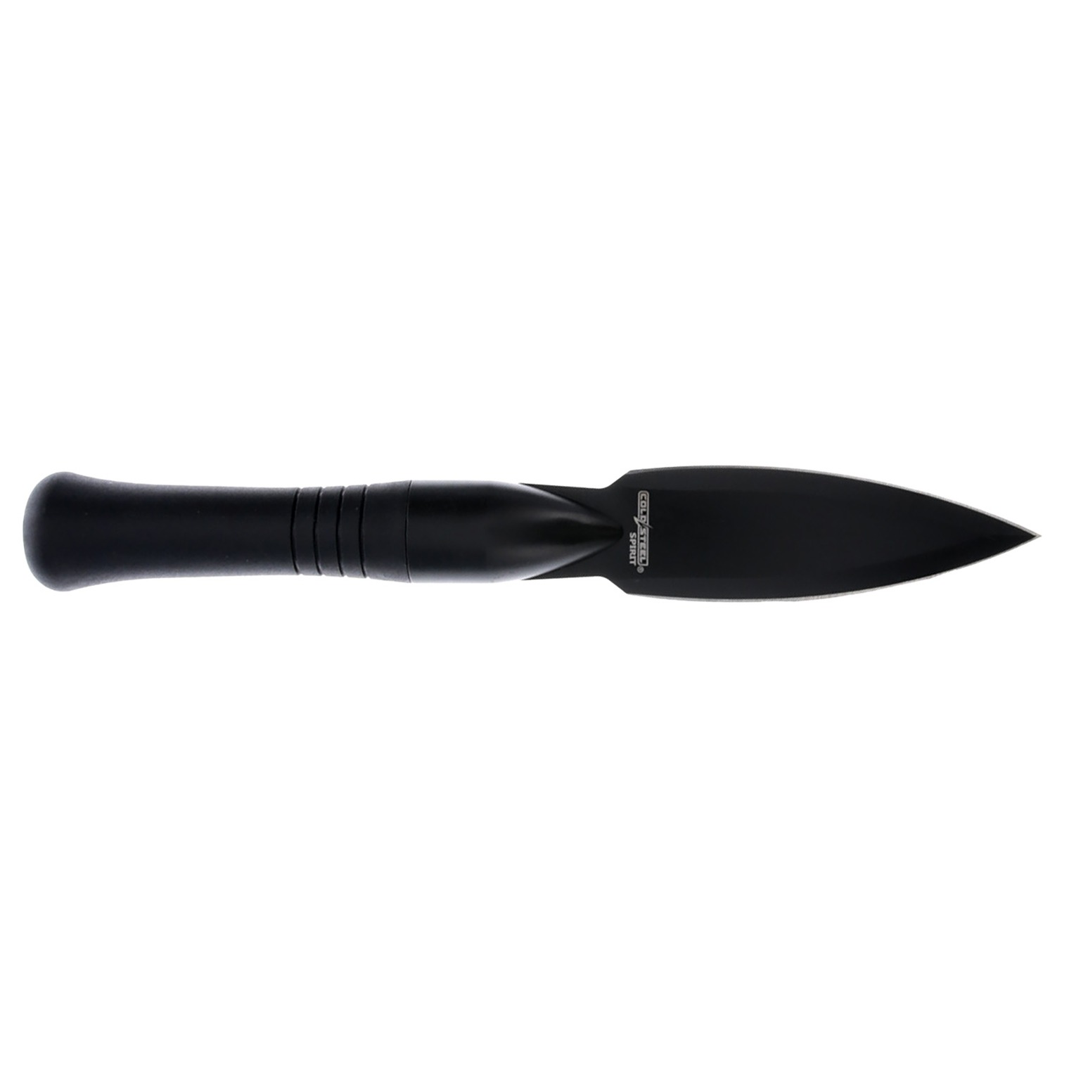 Cold Steel CSTHFS01NZ Spirit Spear Head 4.25” Fixed Spear Point Black 420 Stainless Steel Blade, 4” Black Handle