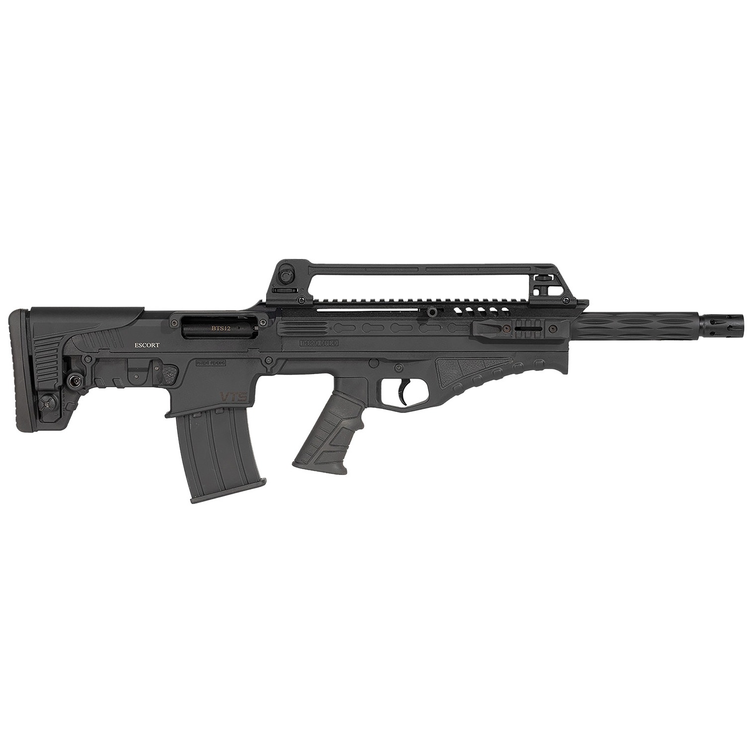 Escort HEBT12X180101 BTS 12 Gauge Semi-Auto 3” 5+1 18” Matte Black Nitride Steel Barrel, Picatinny Rail Aluminum/Polymer Receiver, Black Adjustable Synthetic Stock