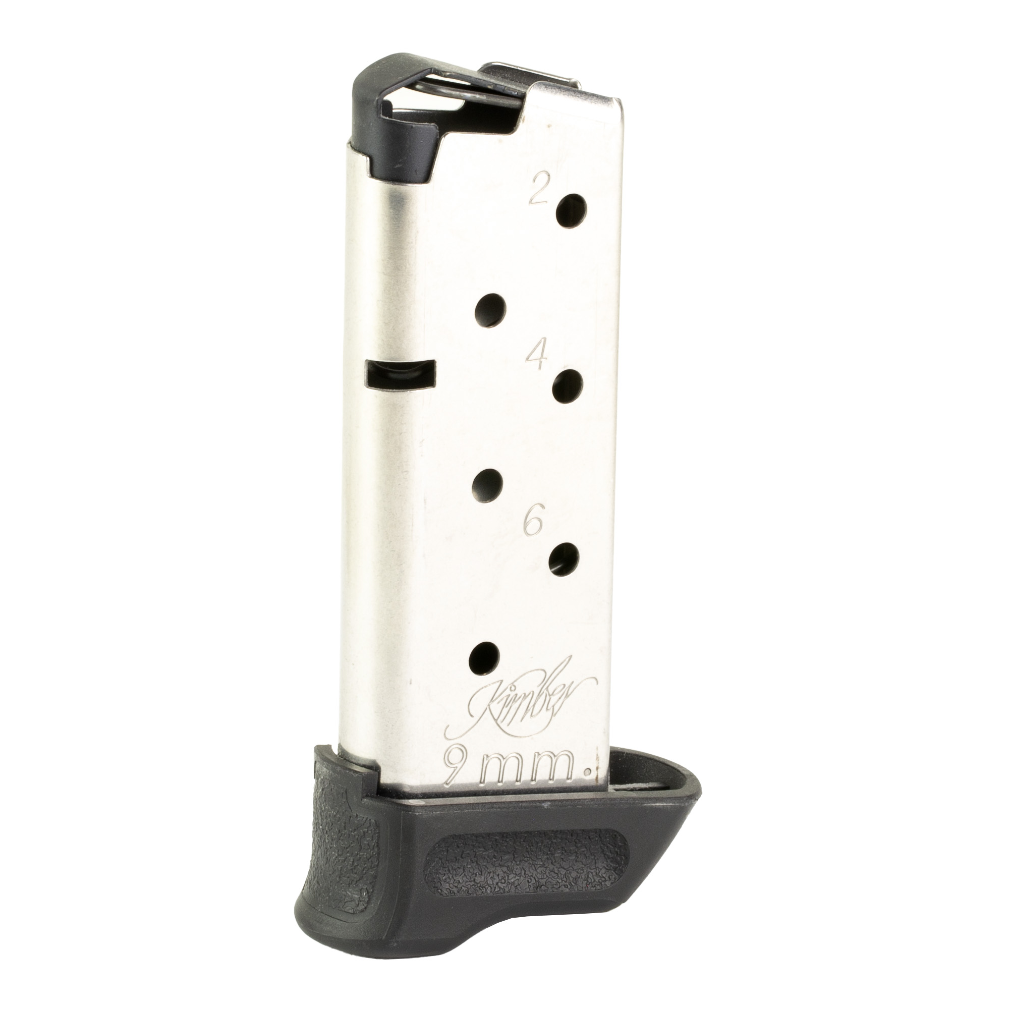 Kimber Mfg, Inc 1200851A Micro 9 Tac-Mag 7rd Extended 9mm Luger Silver