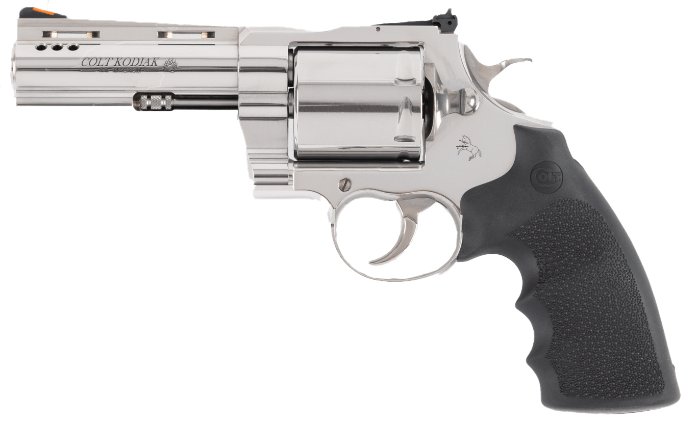 Colt Kodiak 44 Mag Stainless Hogue Rubber Unfluted Cylinder ZKODIAKSP4RTS 151550026727