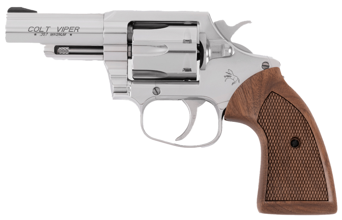 Colt Viper 357 Mag/38 Spl 6rd Stainless Target Walnut ZVIPERSP3WRR 151550026740