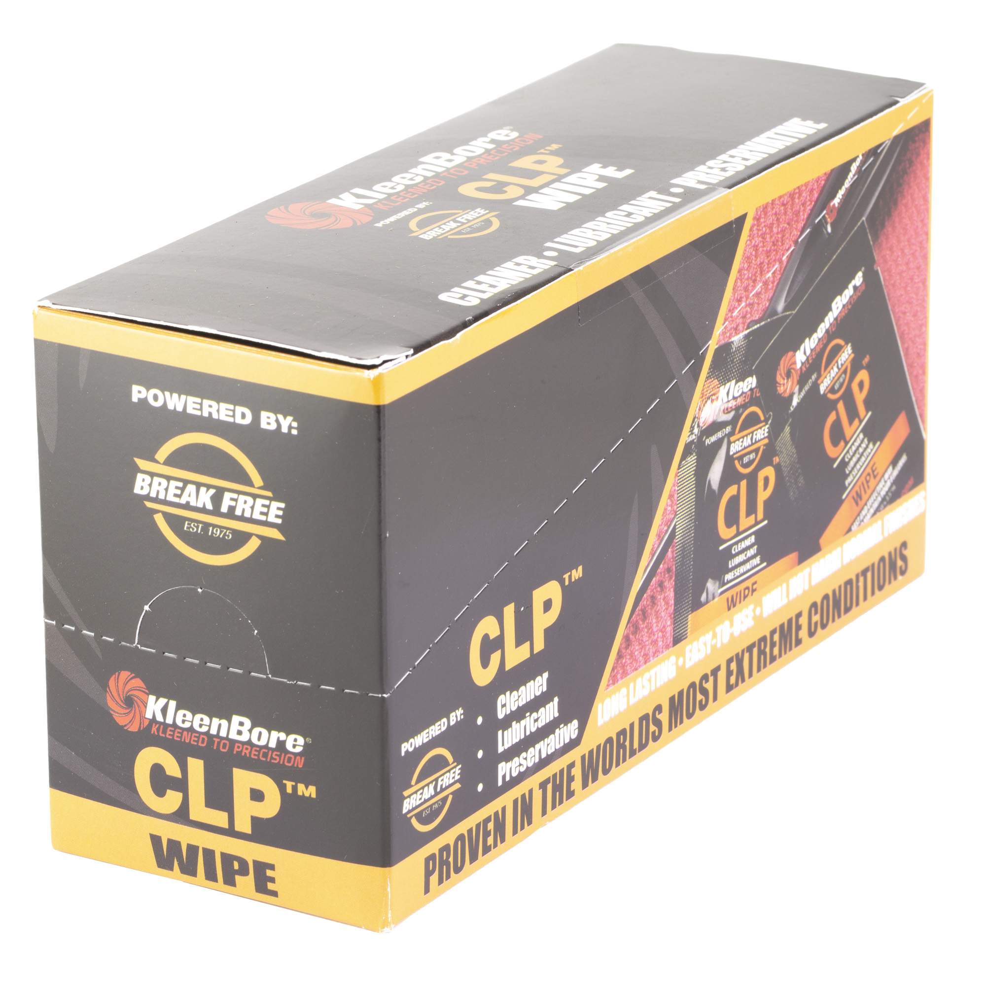 KleenBore KBBFCASE BreakFree CLP Wipes 50QTY