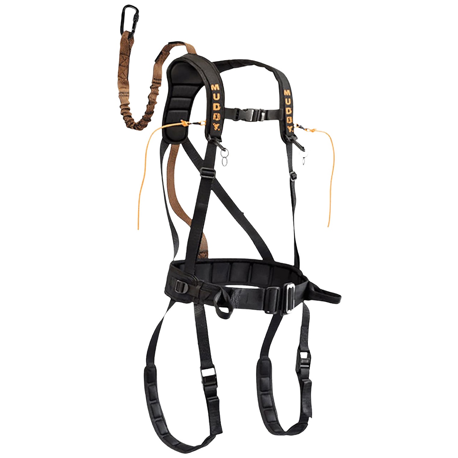 Muddy MUD-MSH400-L The Safeguard Safety Harness Lightweight Padded Nylon, Max Waist 40”, 170-230 lbs. Capacity, Cam Leg Buckles