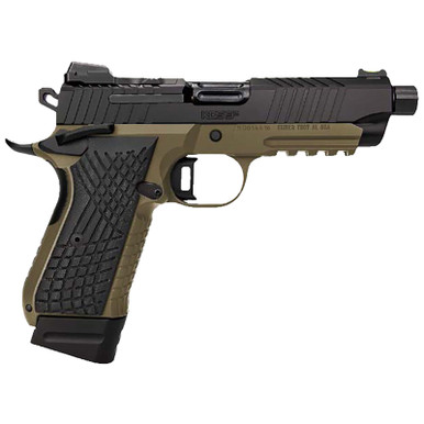 Kimber Mfg.,inc 3100023 KDS9C TFS 9mm 15+1 18+1 4.60" FDE/Black Front and Rear Serrations Stainless Steel G-10 Grip