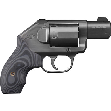 Kimber Mfg, Inc 3400012CA K6S DC *CA Compliant DAO 357 Mag 6 Shot 2" Brushed Black DLC Stainless Steel Barrel & Cylinder, Black DLC Brushed Stainless Steel Frame, G10 Grip, Concealed Hammer