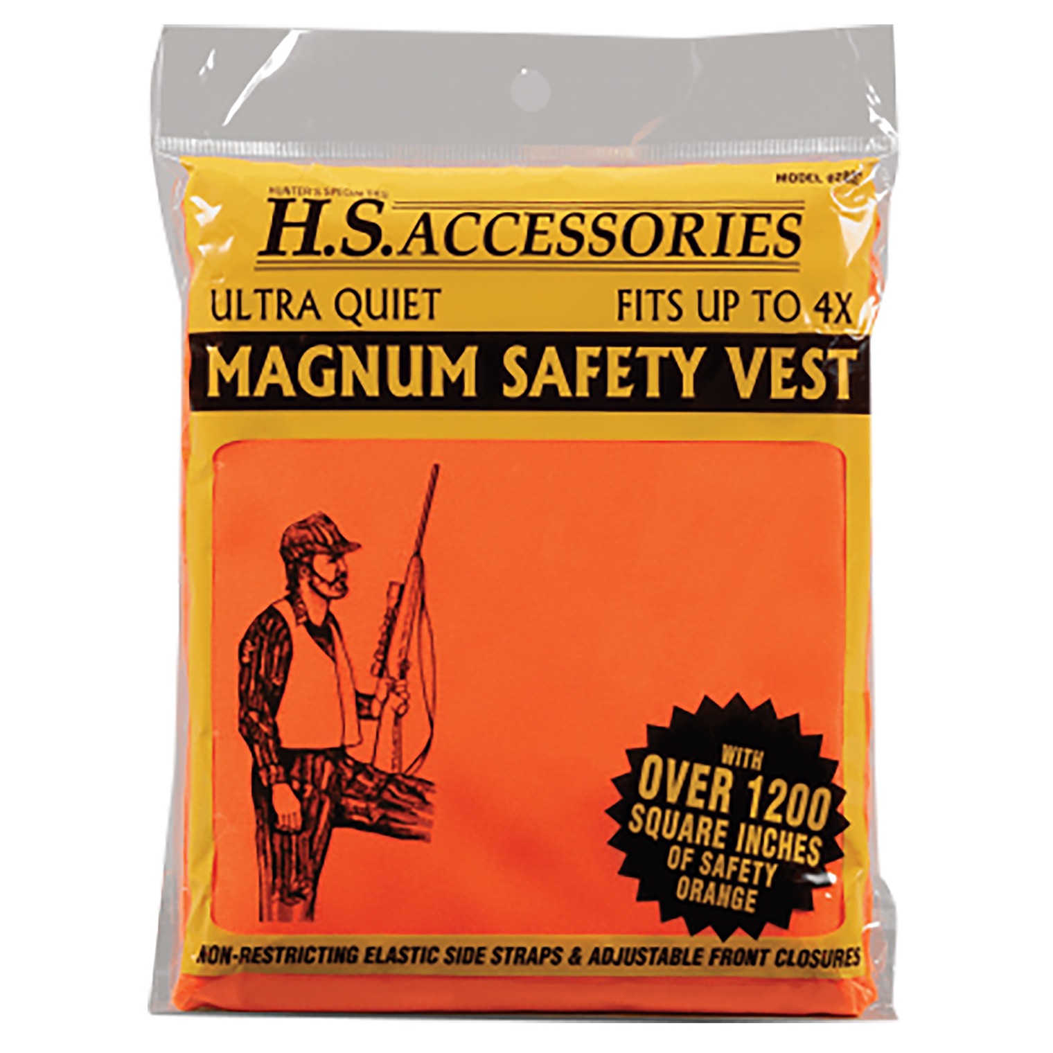 Hunters Specialties HS02002 Safety Vest Magnum Fits up to 4XL Chest Orange