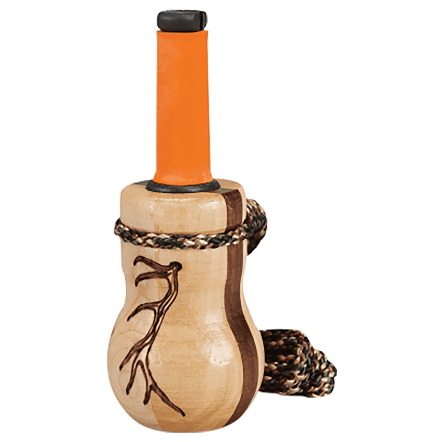 Wayne Carlton’s Calls HSWCC70167 Lil’ Heifer Cow Call Calf/Cow Sounds Walnut/Maple Wood Barrel