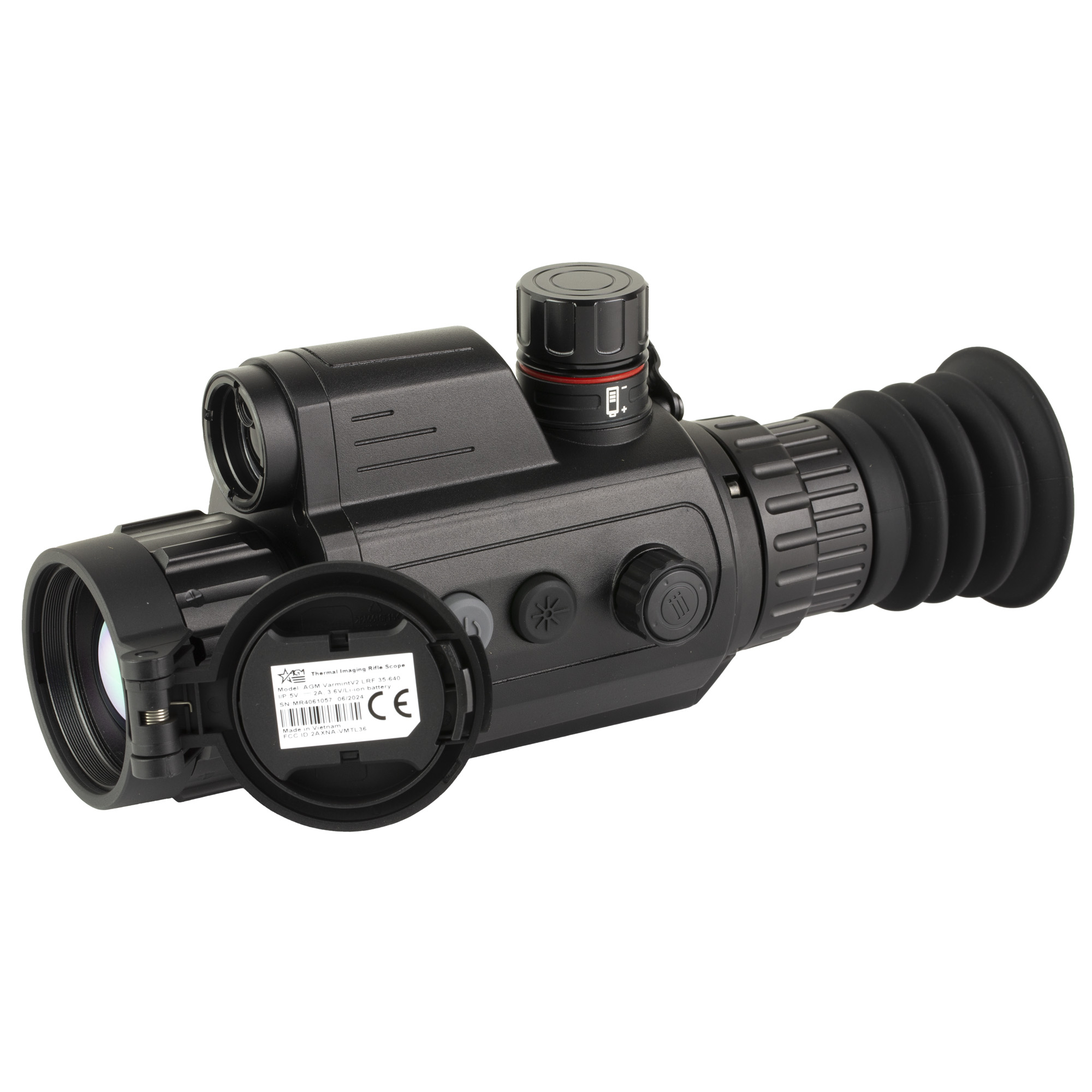 AGM Global Vision VARM35-640-2 Varmint V2 LRF TS35-640 Thermal 2x Multi Reticle Digital 1x/2x/4x/8x Zoom 640x512 Resolution