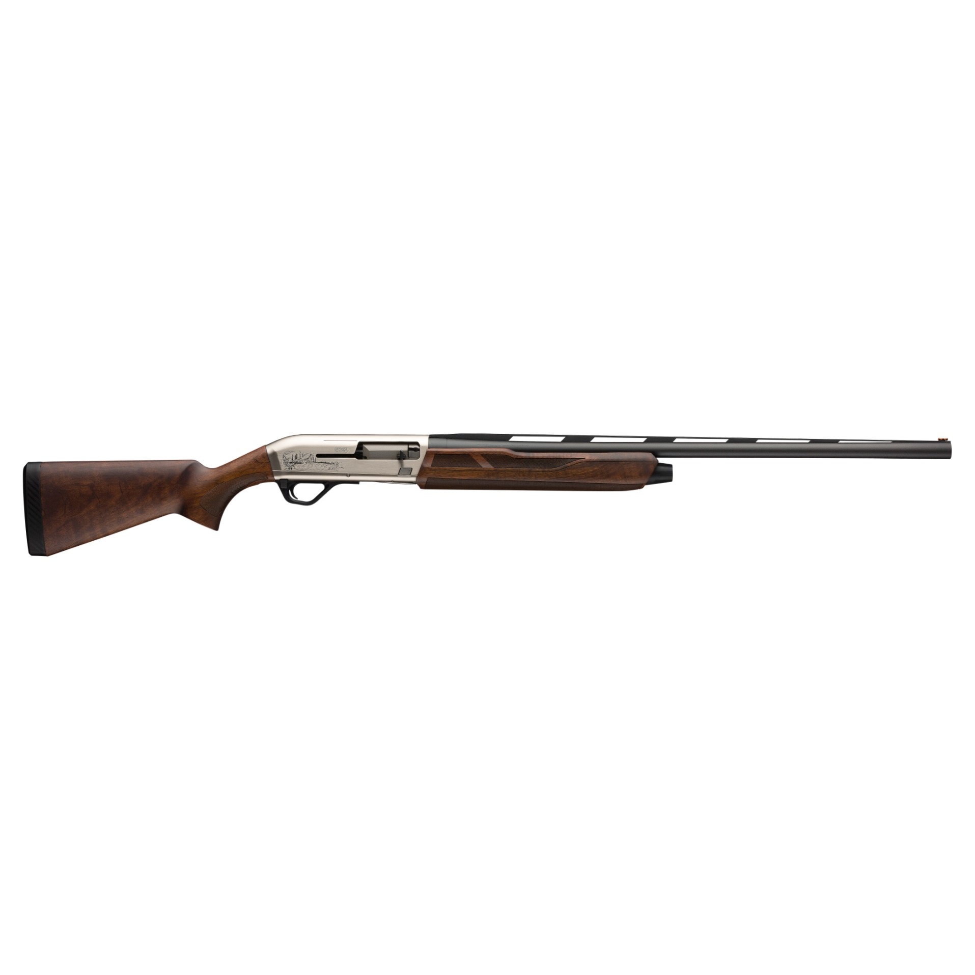 Winchester Repeating Arms 511236692 SX4 Upland Field Semi-Auto 3” 4- 2.75” Shells 28” Matte Blued Vent Rib Barrel, Engraved Matte Nickel Aluminum Alloy Receiver, Fixed Turkish Walnut Stock, Right Hand