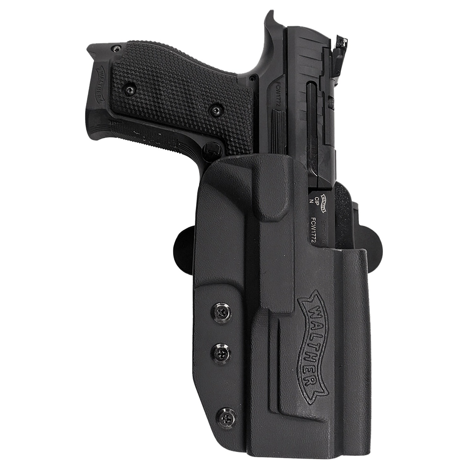 Walther Arms 5130217 PPQ Q5 Match Steel Frame OWB Holster Black Kydex Belt Slide