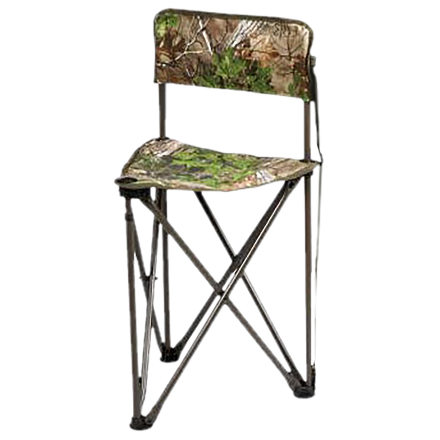 Hunters Specialties HS1001531 Tripod Camochair Folding Mossy Oak Bottomland Steel/Polyester