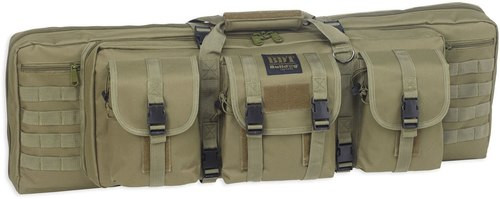 Bulldog Cases Tactical Double Rifle Case, Green, 37"