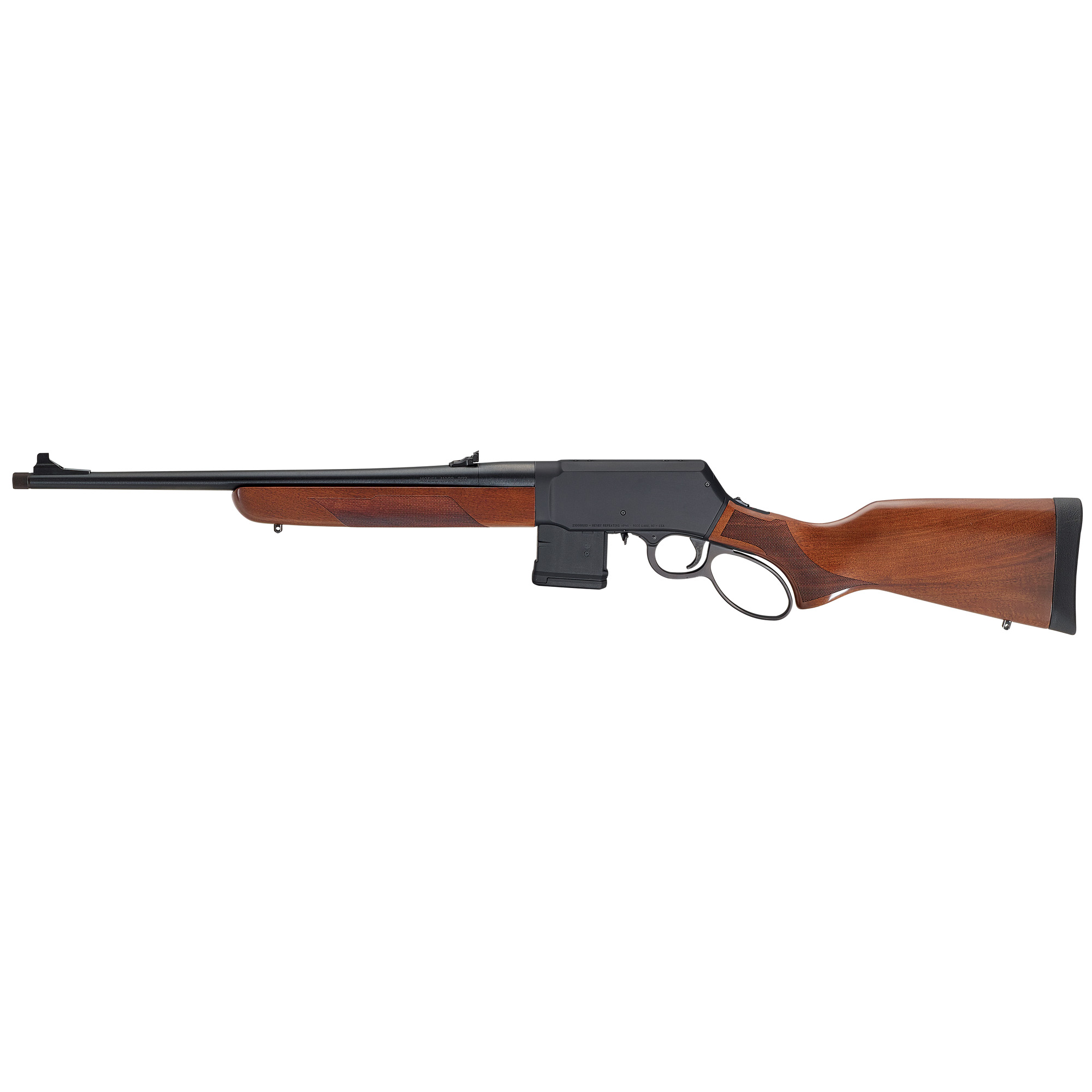 Henry H023223 Supreme 223 Rem/5.56 NATO 10+1 18” Blued Threaded Barrel, Black Hardcoat Anodize Drilled & Tapped Aluminum Receiver, Fixed American Walnut Stock, Ambidextrous