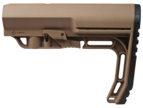 Mission First Tactical Battlelink Minimalist Stock Military, Mil Spec Size 1.148 Diameter Receiver Extensions, Scorched Dark Earth