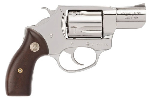 Charter Undercover 38 Special, 2" Barrel, Stainless Steel Frame, Wood Grip, 5rd