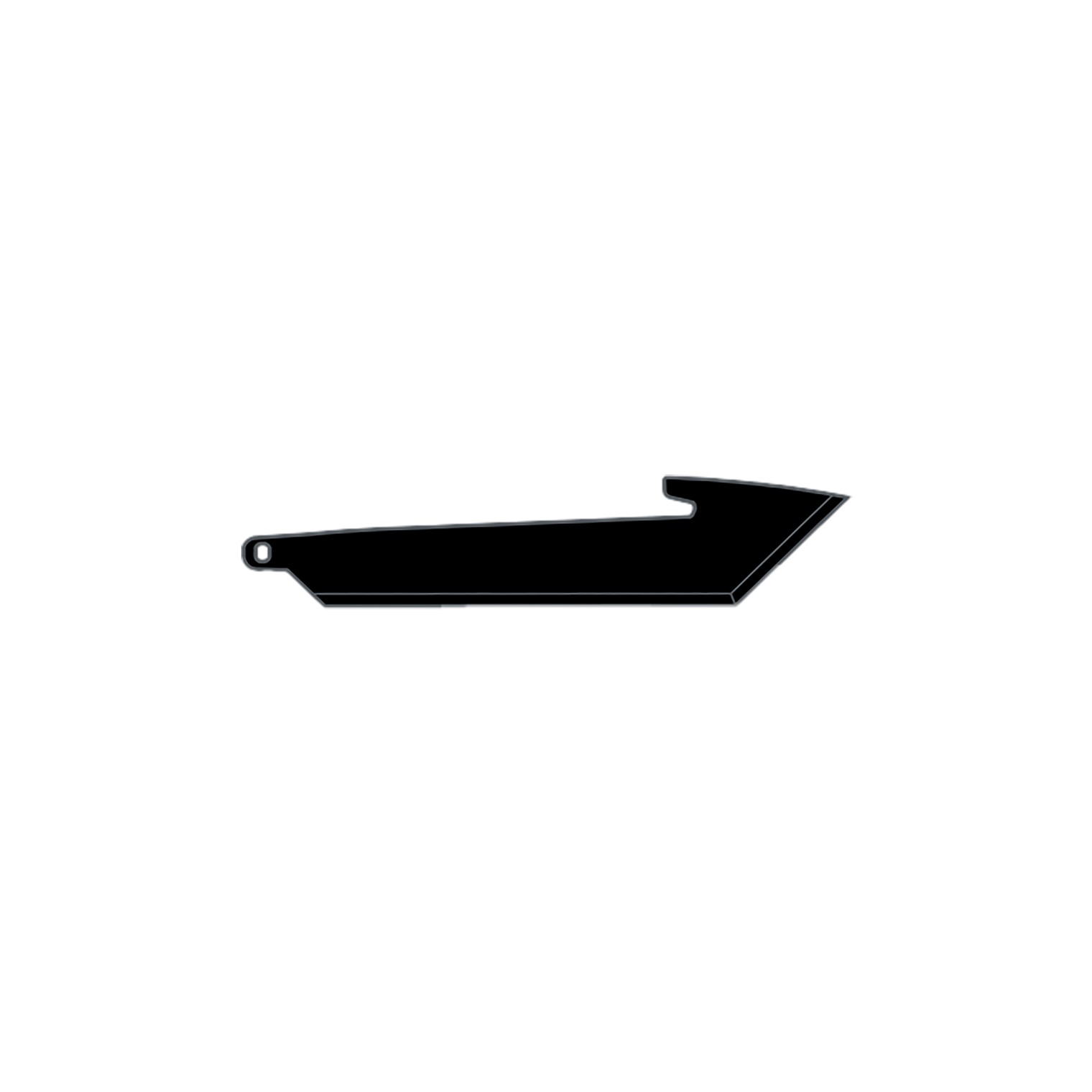 Outdoor Edge RRT30K6C 3” Tanto Plain Black Oxide 420J2 SS Blade 6 Blades