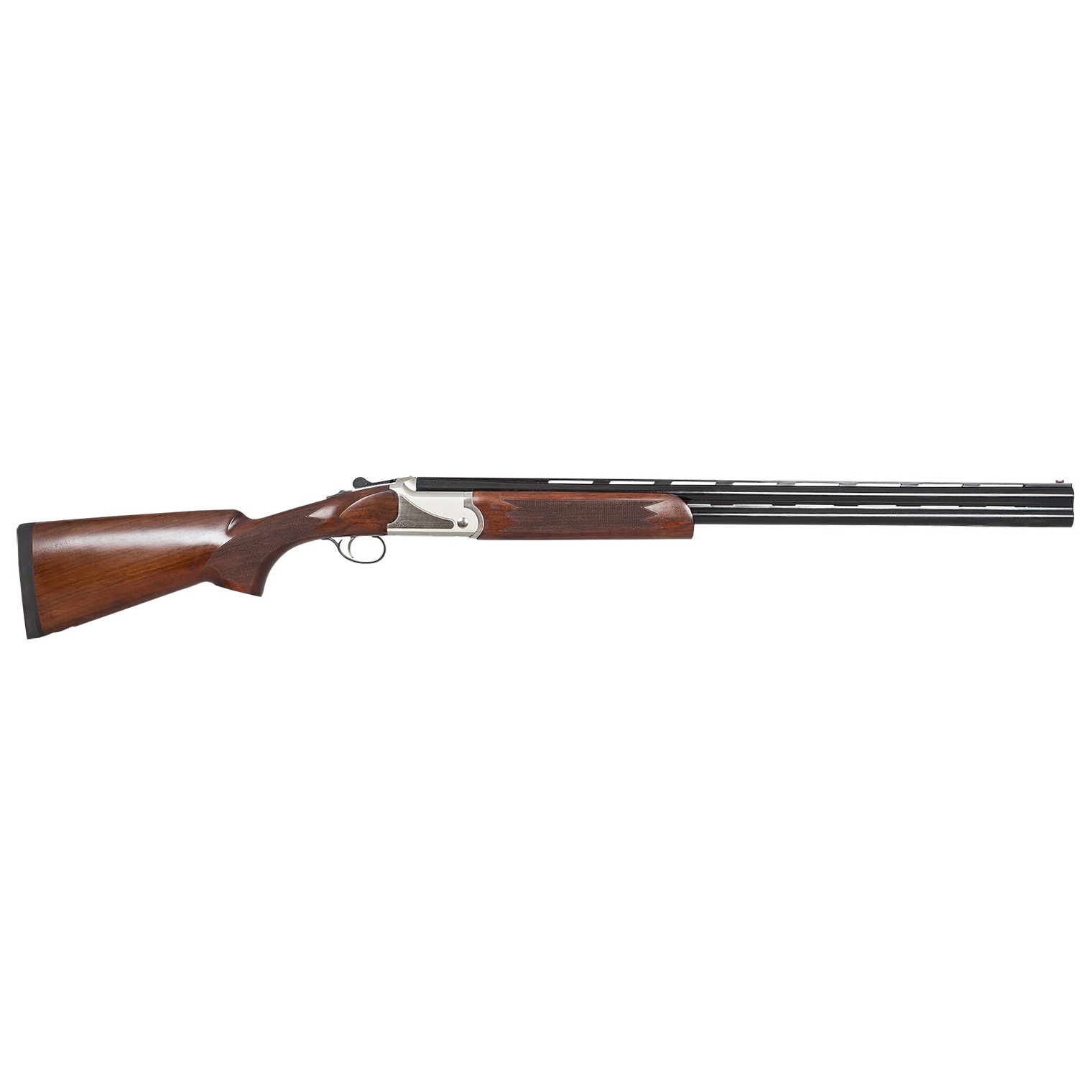 TriStar 98732 Upland Hunter Silver II 20 Gauge Break Open 3” 2rd 26” Over/Under Vent Rib Barrel, Fixed Walnut Stock