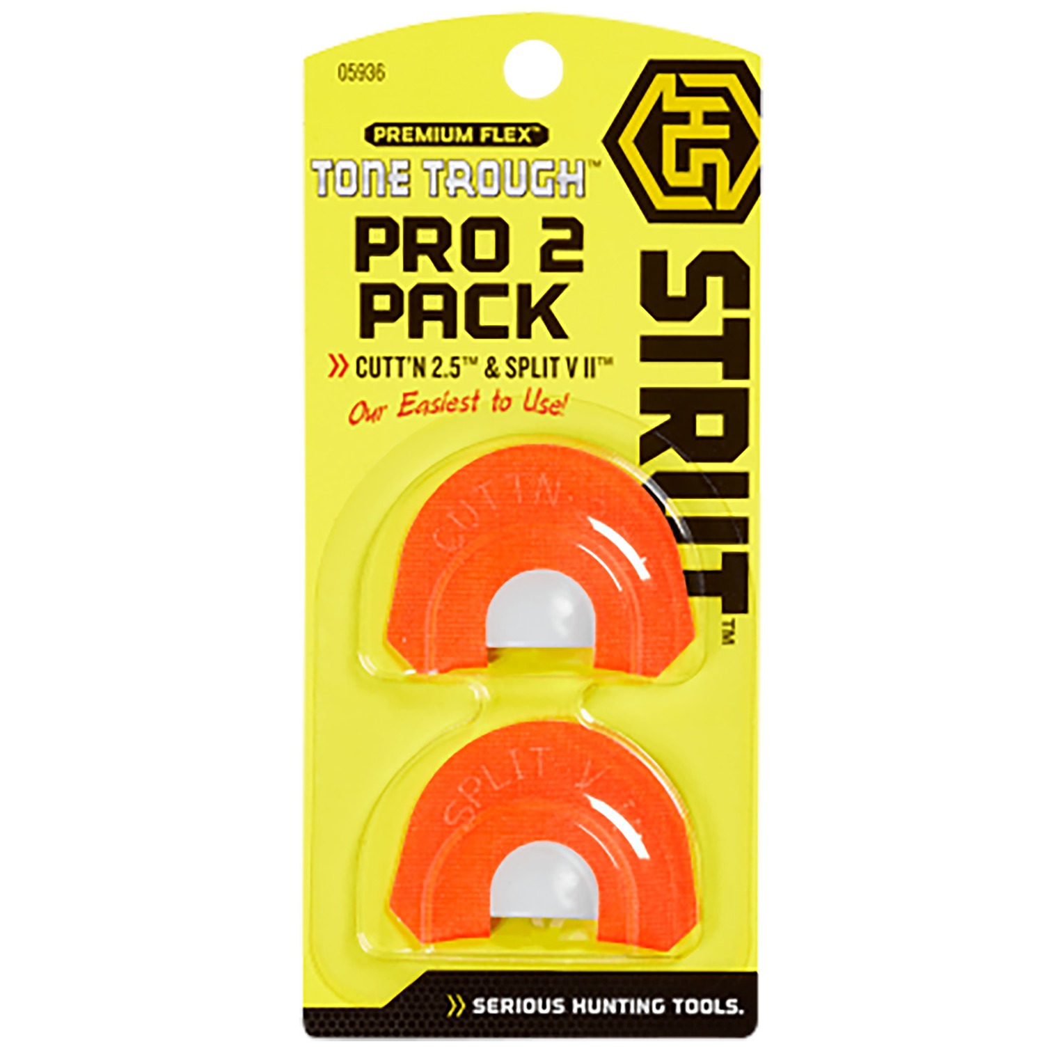 Hunters Specialties HSSTR05936 Tone Through Pro 2 Turkey Sounds Orange 2 Pack