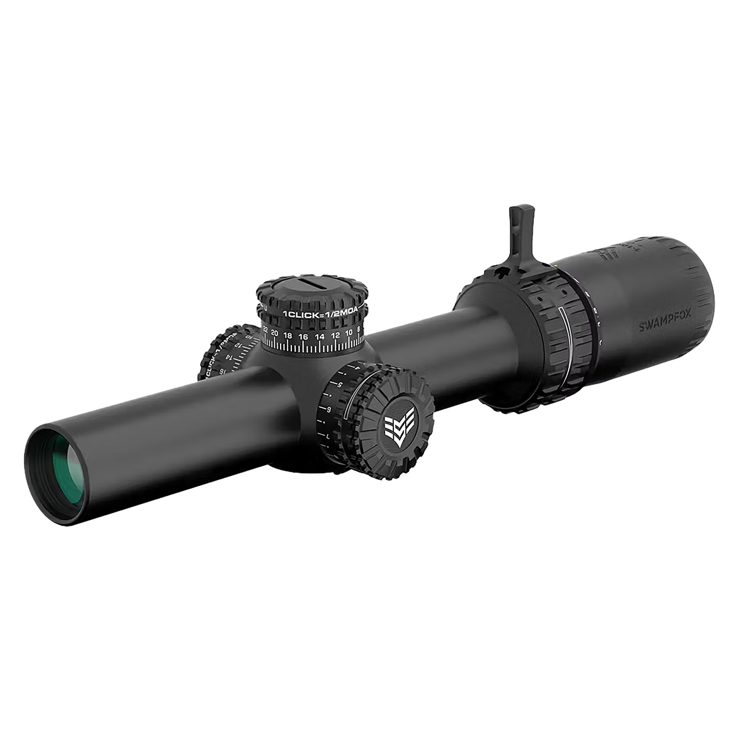 Swampfox Optics ARH11024RL Arrowhead Black 1-10x24mm 30mm Tube Guerrilla Dot MIL Red Reticle