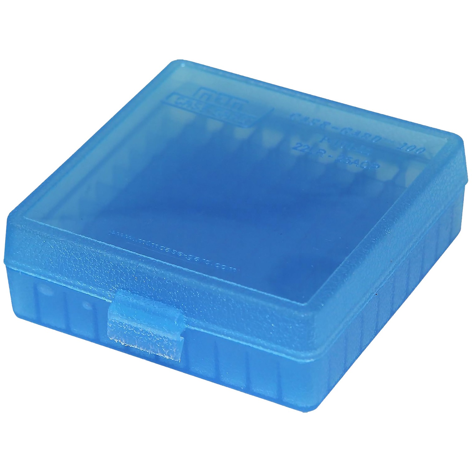 MTM Case-Gard P1002224 Ammo Box Flip-Top 22 LR Blue 100rd