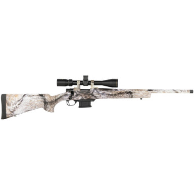Howa HMA60804FY M1500 Mini Action Full Size 6 ARC 5+1 20" Yote Camo Dip Threaded Barrel, Steel Receiver Drilled & Tapped, Fixed HTI Yote Synthetic Stock, Nikko Stirling GamePro 4-12x40mm