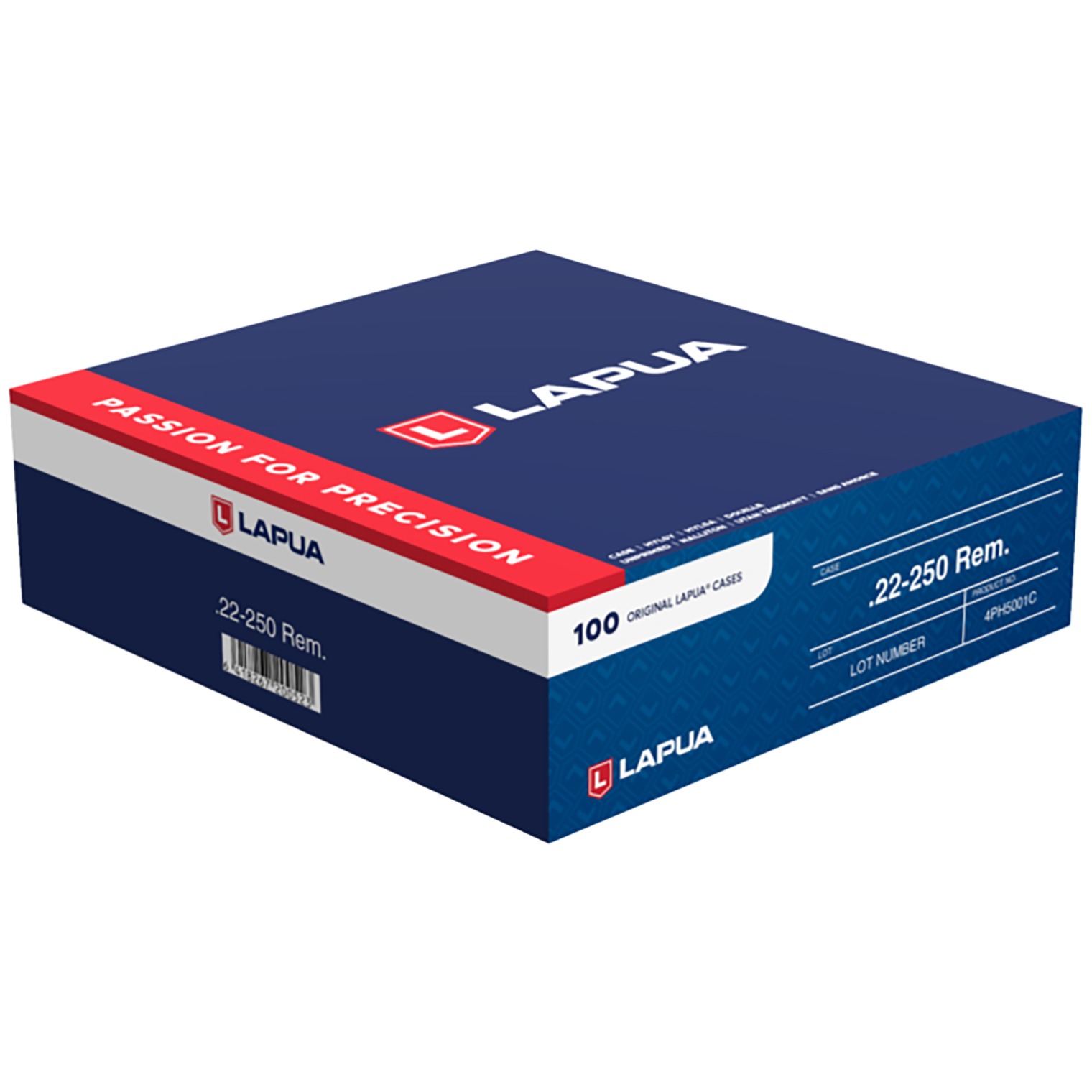 Berger Bullets 4PH5001C Unprimed Cases 22-250 Rem Rifle Brass 100/Box