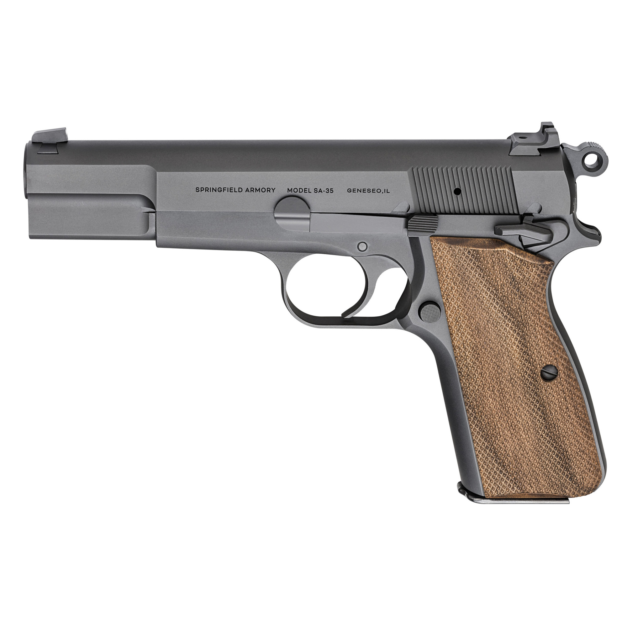 Springfield Armory Sa-35 9mm Luger 15+1 4.70” Stainless Steel Barrel, Matte Blued Serrated Carbon Steel Slide & Frame