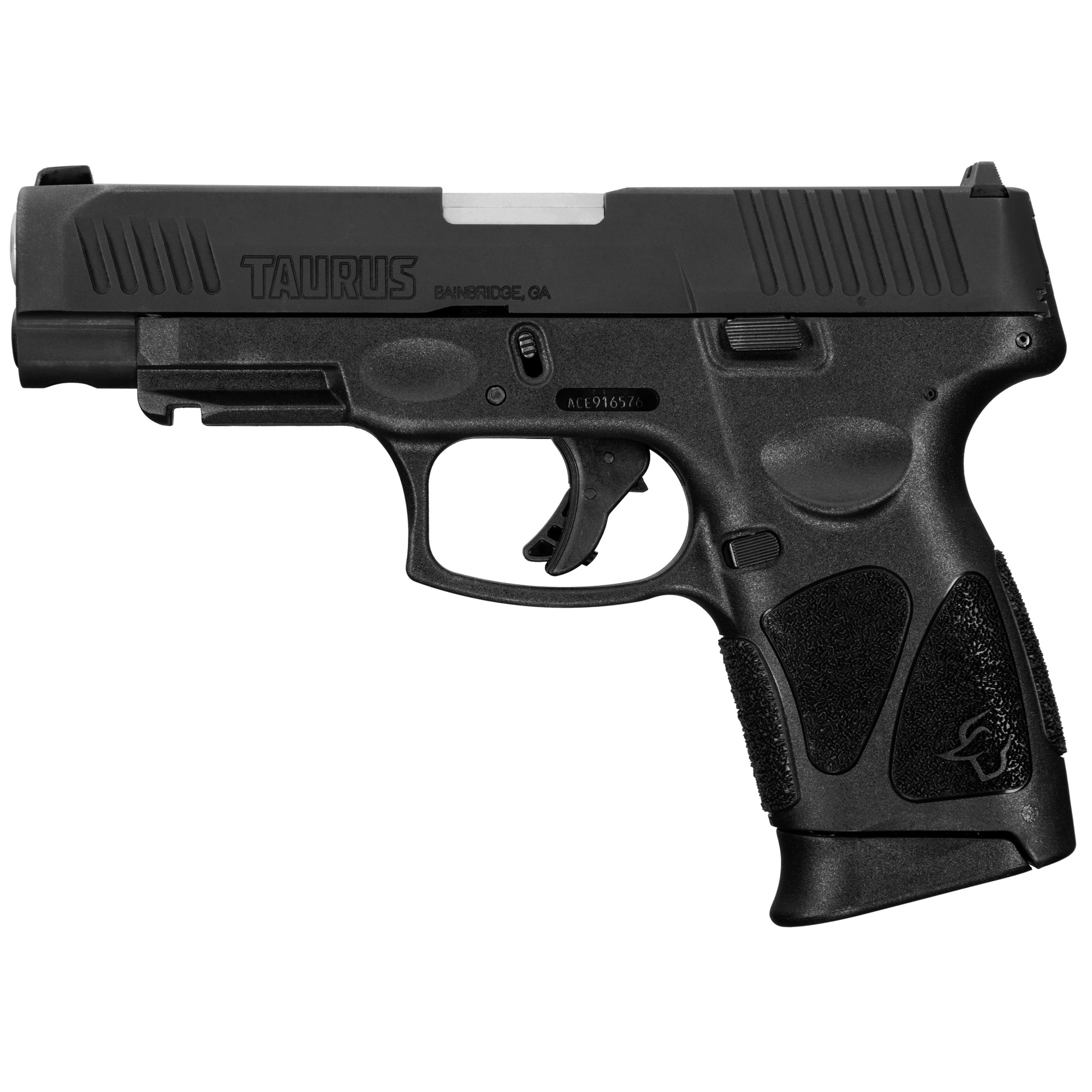Taurus 1G3XLSR904110 G3XL Compact Frame 9mm Luger 10+1 4” Matte Stainless Steel Barrel, Matte Black Tenifer Serrated Steel Slide, Black Polymer Frame w/Picatinny Rail, Black Polymer Grip