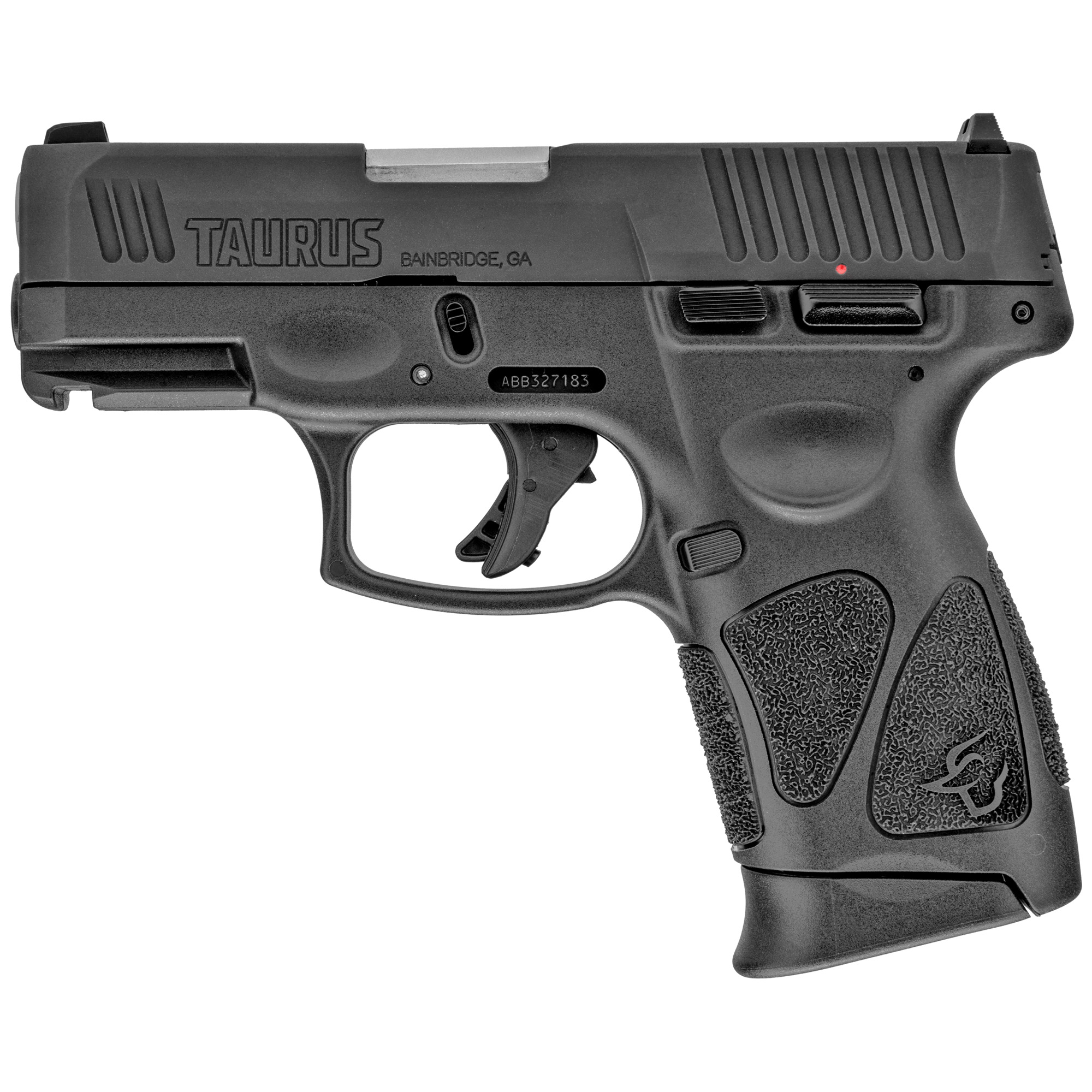 Taurus 1G3C9312X10 G3C Compact Frame 9mm Luger 10+1 3.26” Matte Stainless Steel Barrel, Matte Black Tenifer Serrated Steel Slide, Black Polymer Frame w/Picatinny Rail, Black Polymer Grip, Right Hand