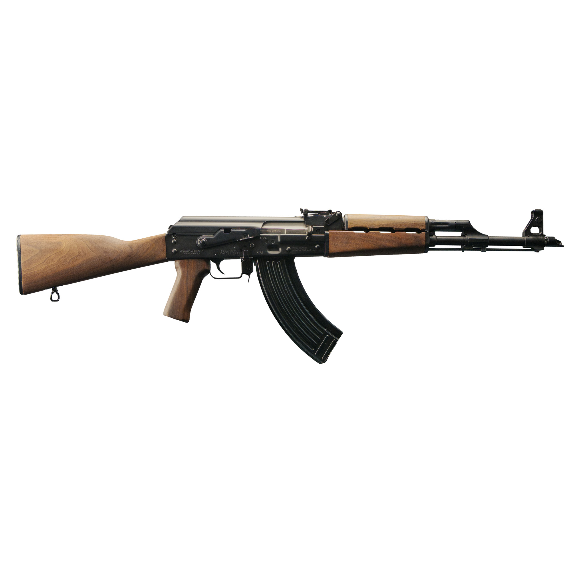 Zastava M70 Yugo 7.62x39 30+1 Dark Walnut Furn Chrome Lined Barrel ZR7762WM