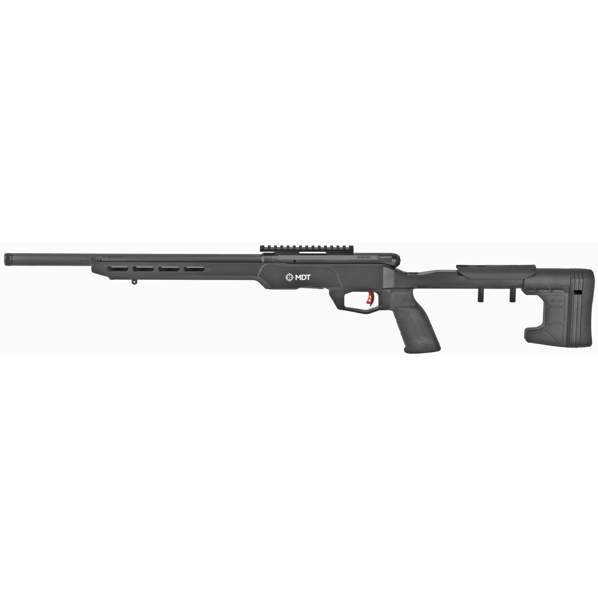 Savage Arms 70848 B Series Precision Full Size 17 HMR 10+1 18” Black Heavy Threaded Barrel, Matte Black Picatinny Rail Carbon Steel Receiver, Matte Black Aluminum MDT ACC Chassis, Black Polymer Grips