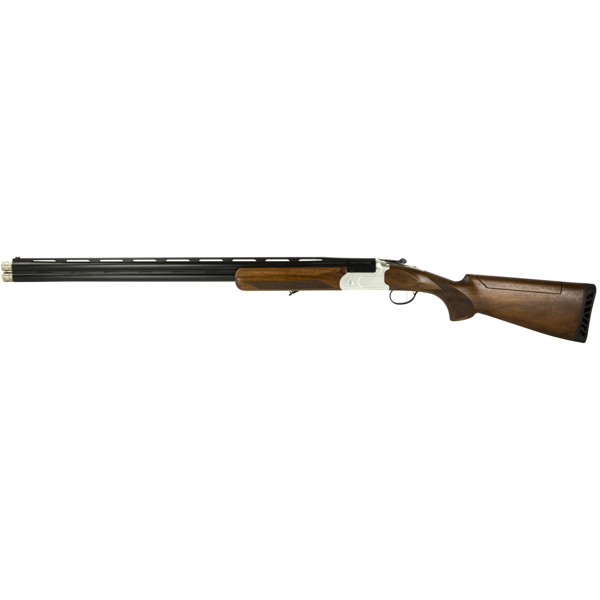 Stevens 18748 555 Sporting 12 Gauge 3” 2rd 30” Vent Rib Barrel, Silver Aluminum Receiver, Turkish Walnut Adjustable Comb Stock